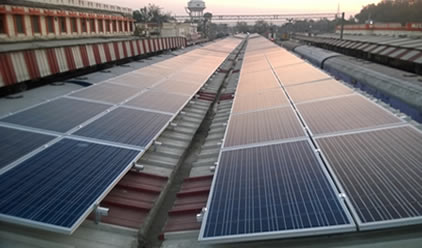 Solar Rooftop In Railway